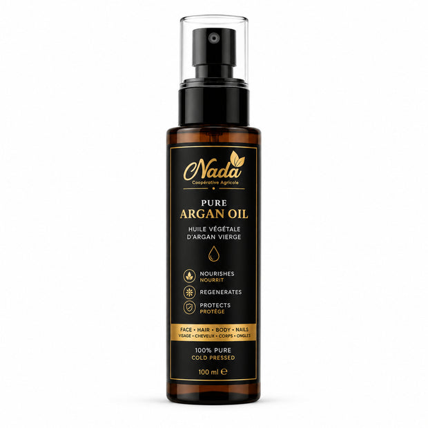 Huile d’Argan Vierge NADA – huile végétale pressée à froid
