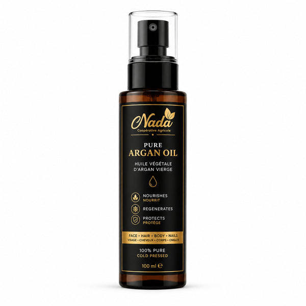 Huile d’Argan Vierge NADA – huile végétale pressée à froid