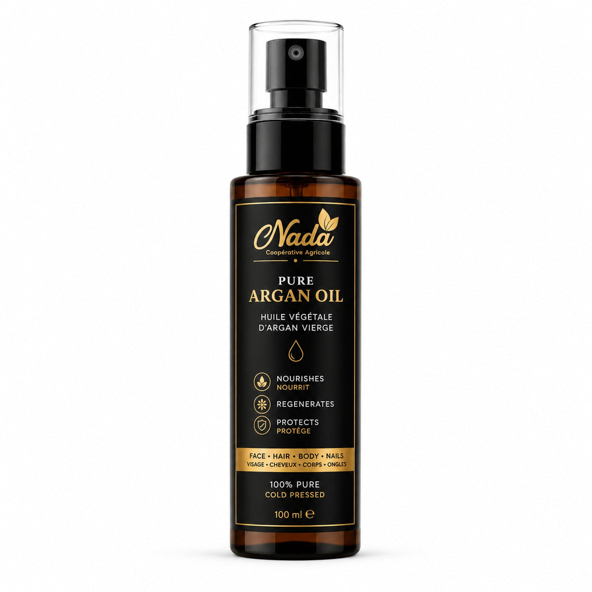 Huile d'Argan Vierge — barbe, souplesse