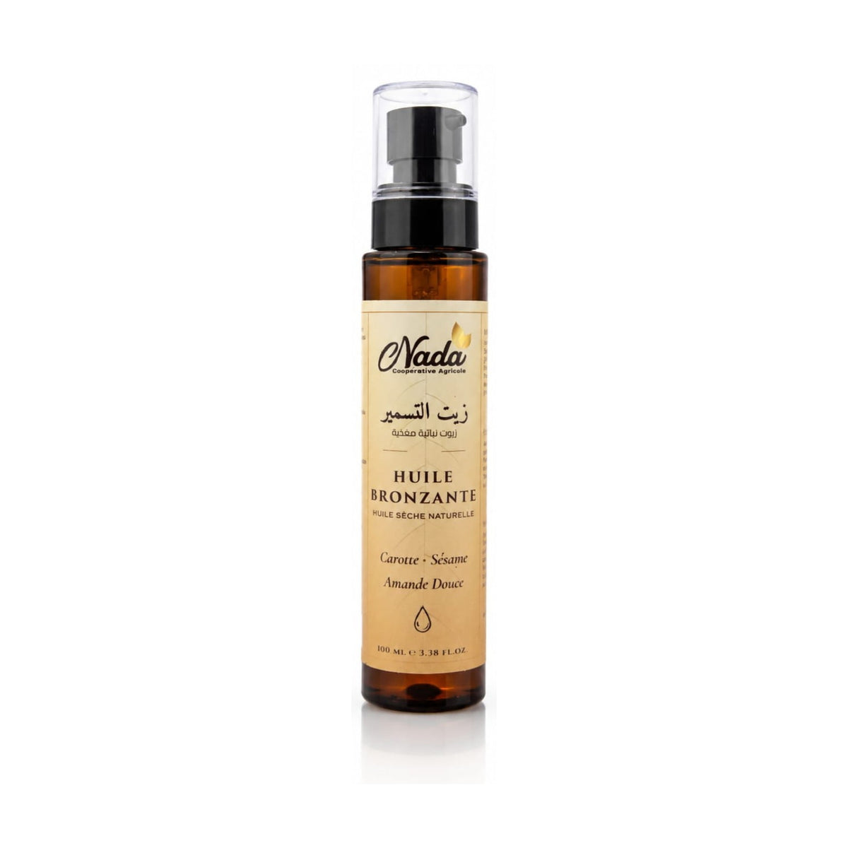 Huile Sèche Corps NADA 100 ml – carotte, sésame et amande douce